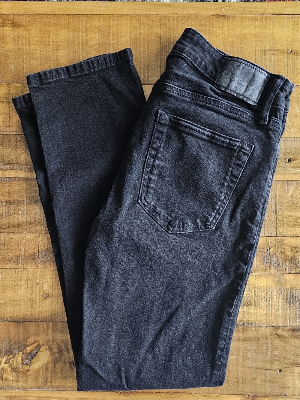 American Eagle Men's Black Slim Jeans Size 29x30